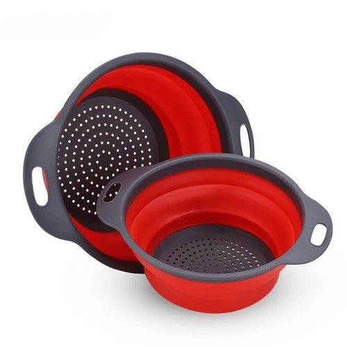 Silicone folding colander - silicone,